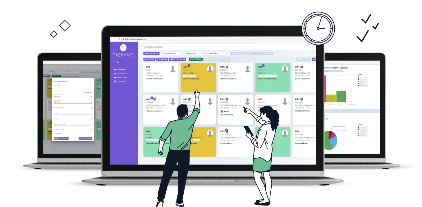 Neįtikėtinai paprastas užduočių valdymas su TASKMATE